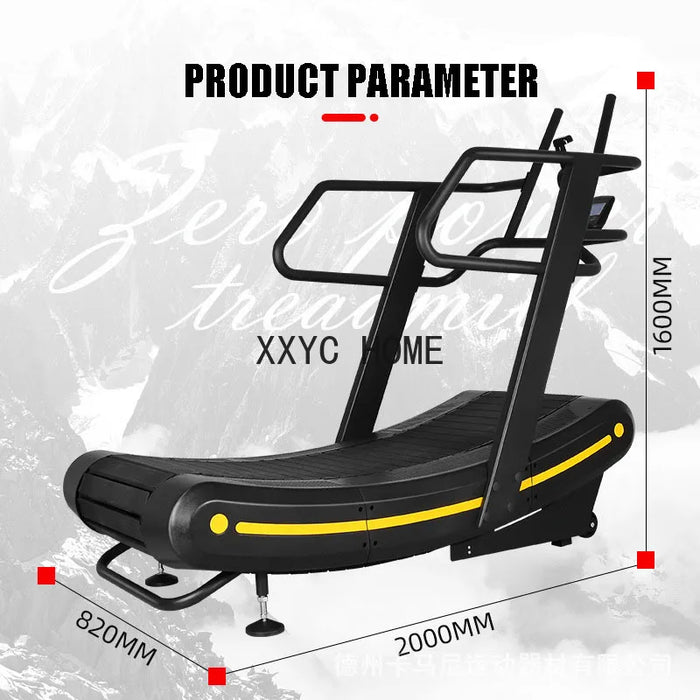 Commercial non-powered Curved treadmills