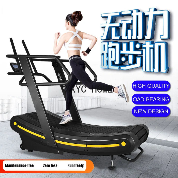 Commercial non-powered Curved treadmills