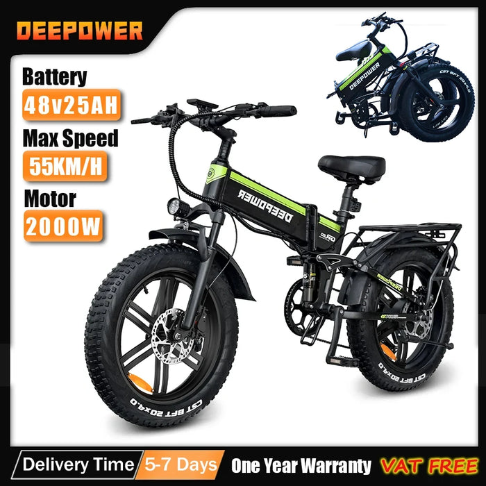 DEEPOWER 2000W Adults Electric Bike